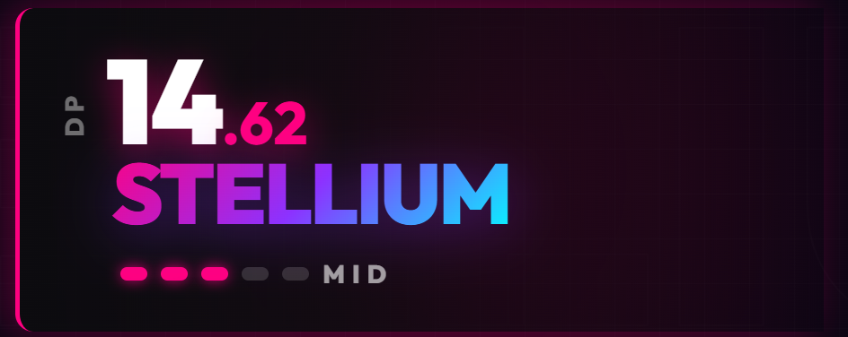 Vignette skin — oversized typography
